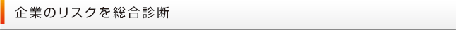 企業のリスクを総合診断